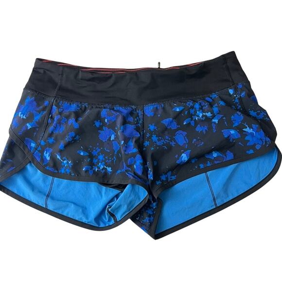 Lululemon Turbo Run Speed Shorts Blue Women Size 8 - Picture 1 of 6